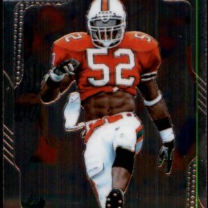 2019 Prizm Draft Picks Football #77 Ray Lewis Miami Hurricanes Official Collegiate Panini Football Trading Card