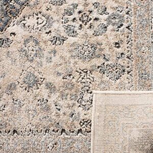 SAFAVIEH Oregon Collection Area Rug - 8' x 10', Beige & Grey, Oriental Distressed Design, Non-Shedding & Easy Care, Ideal for High Traffic Areas in Living Room, Bedroom (ORE896B)