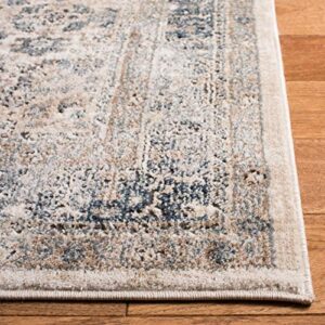 SAFAVIEH Oregon Collection Area Rug - 8' x 10', Beige & Grey, Oriental Distressed Design, Non-Shedding & Easy Care, Ideal for High Traffic Areas in Living Room, Bedroom (ORE896B)