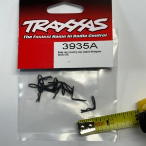 Traxxas 3935A Body Clip (Mounting Clip) Angled 90-Degrees (Black) Revo