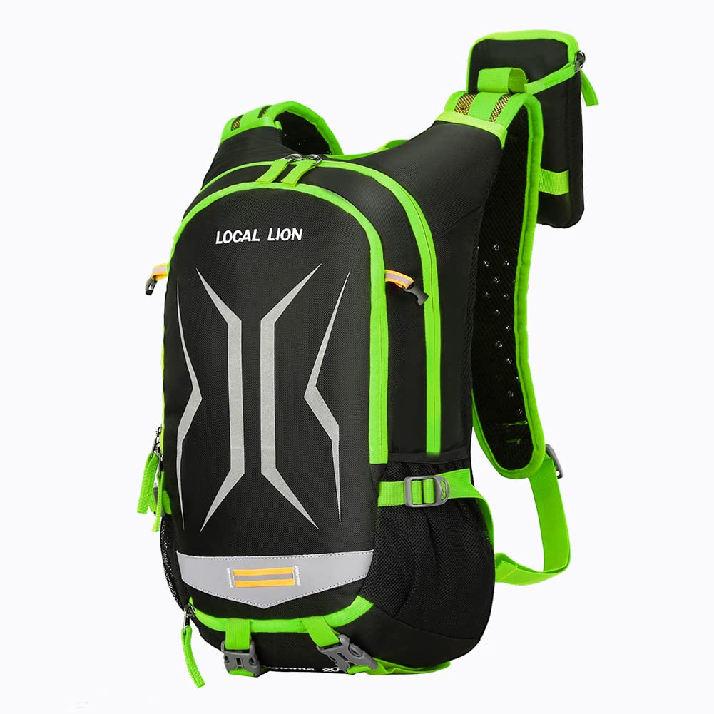 LOCAL LION Cycling Backpack Biking Daypack For Outdoor Sports Running Breathable Hydration Pack Men Women 18L