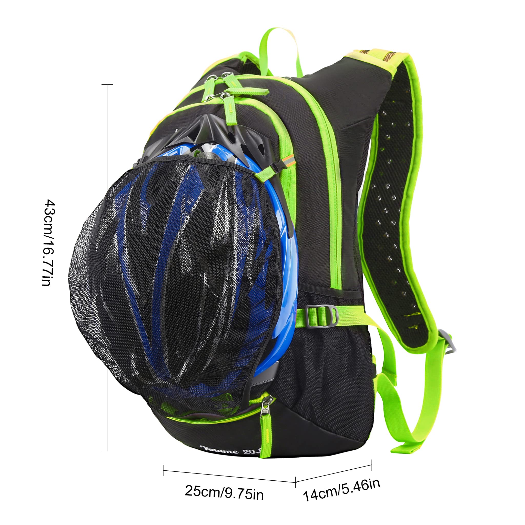 LOCAL LION Cycling Backpack Biking Daypack For Outdoor Sports Running Breathable Hydration Pack Men Women 18L