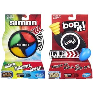 simon micro series game + bop it micro series game – bundle of 2 games