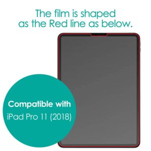 ELECOM Pencil-Feel Screen Protector Designed for Drawing, Compatible with iPad Air 4 (10.9inch, 2020) / iPad Pro 11" 2018/2020 (TB-A18MFLAPLL-W)