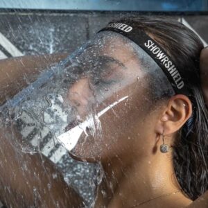 Showrshield - Keeps your face dry while your showering & shampooing. Any reason to keep your face dry while in the shower.