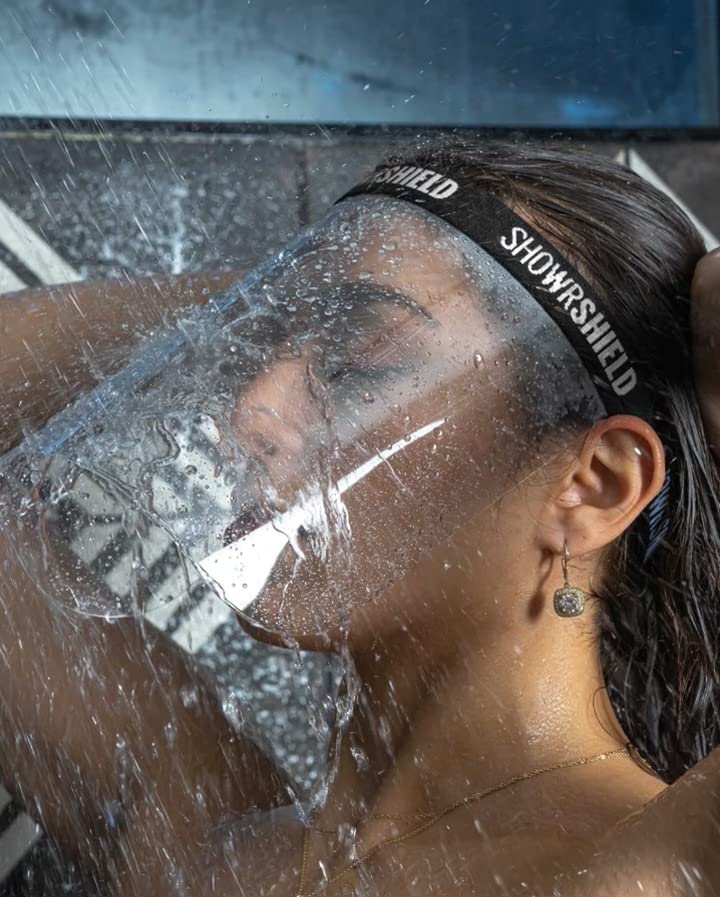 Showrshield - Keeps your face dry while your showering & shampooing. Any reason to keep your face dry while in the shower.