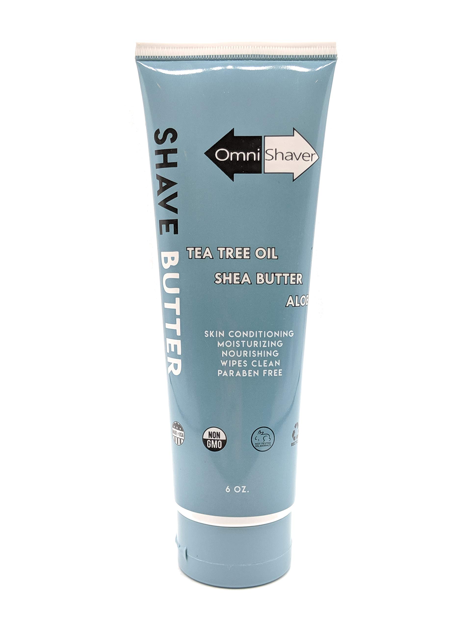 OmniShaver Shave Butter - The BEST Shaving Cream for Head Arms Legs and Body - Shaving Conditioner Cream