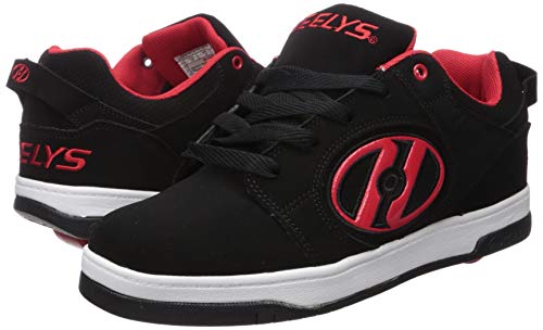 Heelys Men's Voyager Tennis Shoe, Black/Red, 12 M US