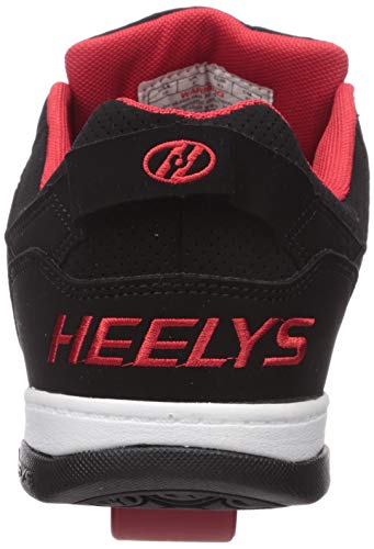 Heelys Men's Voyager Tennis Shoe, Black/Red, 12 M US