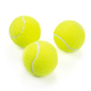 Tebery 20 Pack Green Advanced Training Tennis Balls Beginner Practice Ball, Pet Dog Playing Balls, Come with Mesh Bag for Easy Transport (Green)