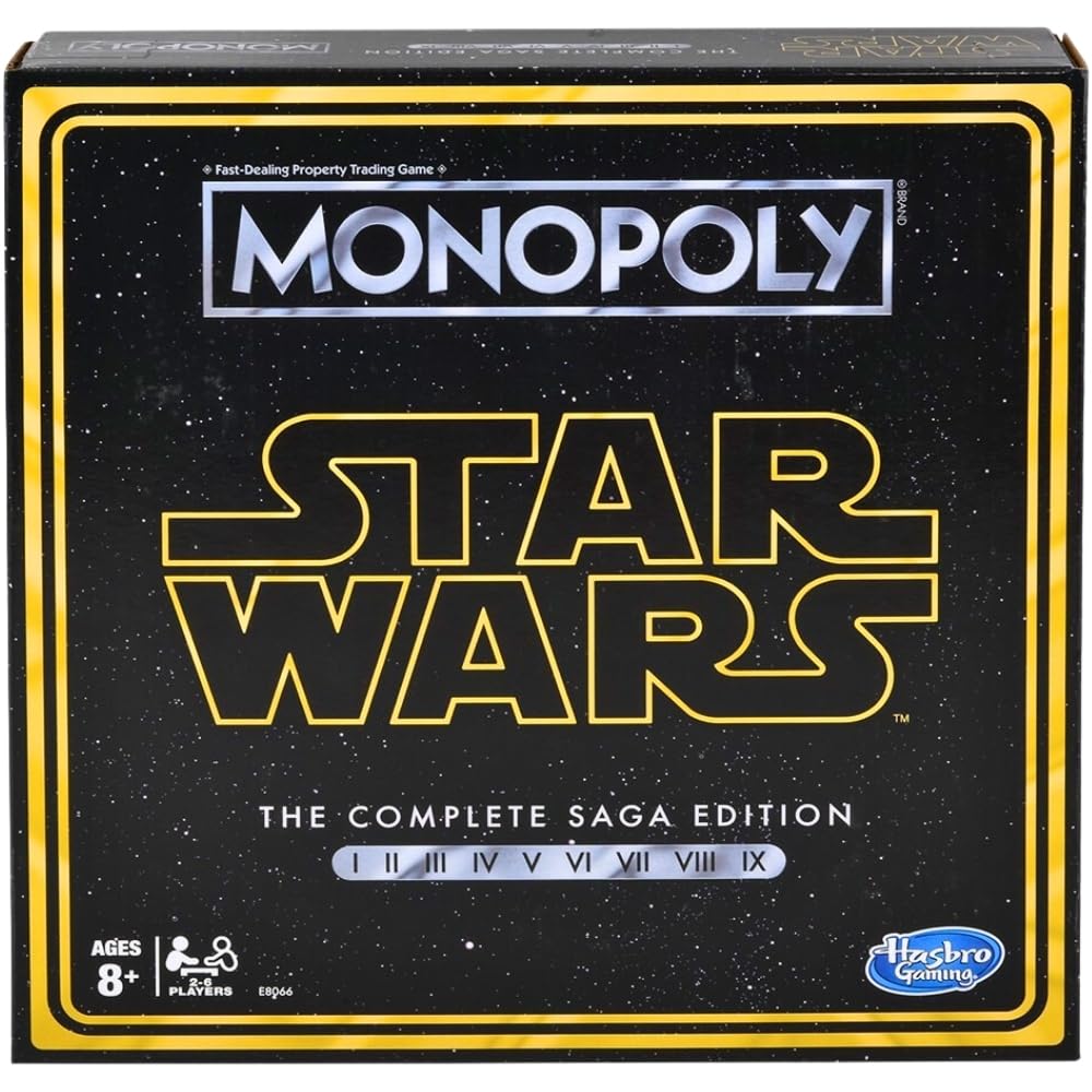 Monopoly: Star Wars Complete Saga Edition Board Game for Kids Ages 8 & Up