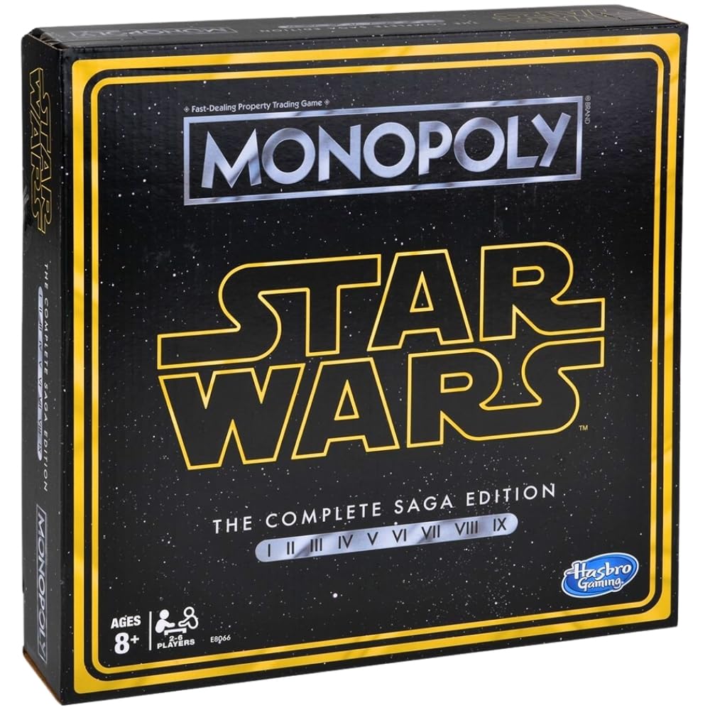 Monopoly: Star Wars Complete Saga Edition Board Game for Kids Ages 8 & Up