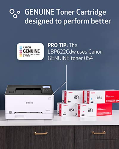 Canon Color Image Class LBP622Cdw -Wireless, Mobile Ready, Duplex Laser Printer, Compact Size - White