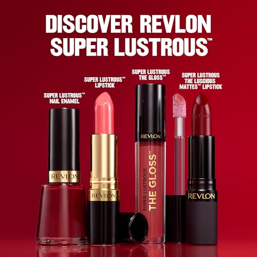 REVLON Lip Gloss, Super Lustrous The Gloss, Non-Sticky, High Shine Finish, 246 Blissed Out, 0.13 Oz