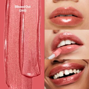 REVLON Lip Gloss, Super Lustrous The Gloss, Non-Sticky, High Shine Finish, 246 Blissed Out, 0.13 Oz