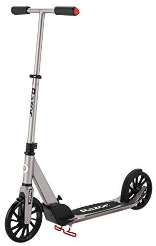 Razor A5 Prime Kick Scooter for Kids Ages 8+ - Extra-Large Deck, 8" Urethane Wheels, Anodized Aluminum Frame, Anti-Rattle Technology, For Riders Up to 220 lbs