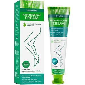 neomen hair removal cream - premium depilatory cream - skin friendly painless flawless hair remover cream for women and men