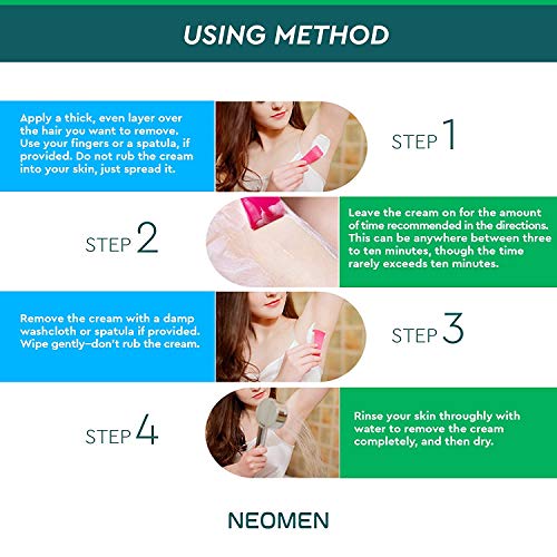 Neomen Hair Removal Cream - Premium Depilatory Cream - Skin Friendly Painless Flawless Hair Remover Cream For Women and Men