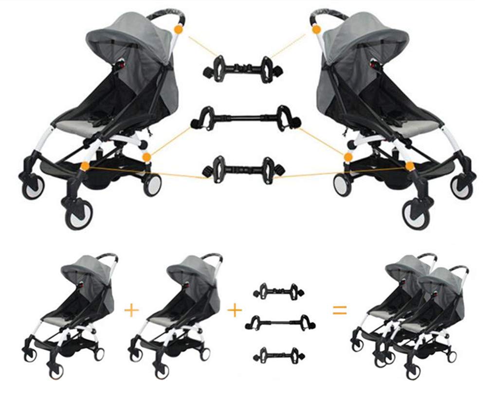 Twin Stroller Connector for Baby Universal Fits Umbrella Strollers Babyzen YOYO Yoya Etc.. Turns Two Single Strollers into a Double Stroller