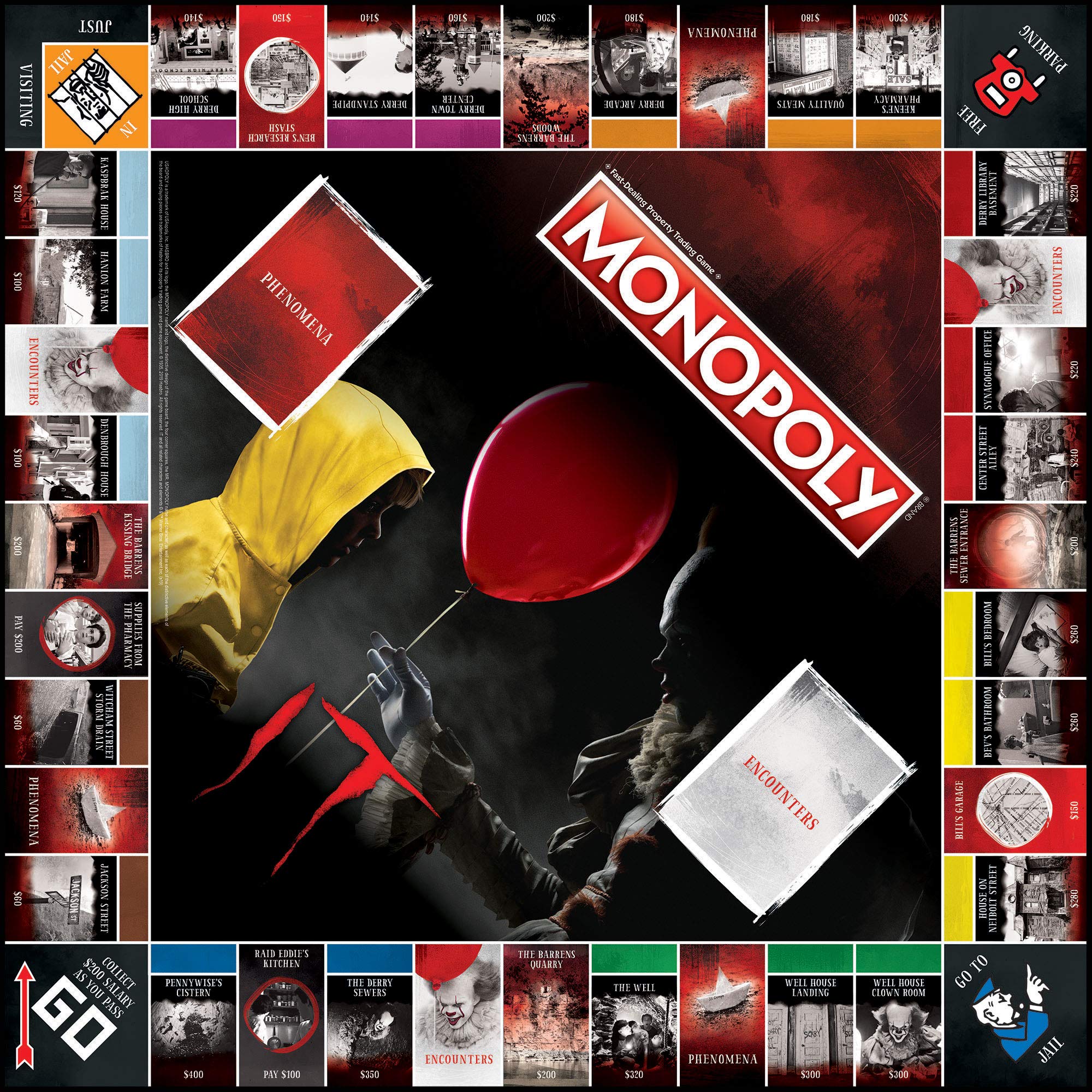 Monopoly IT Board Game | Based on The 2017 Drama/Thriller IT | Officially Licensed IT Merchandise | Themed Classic Monopoly Game