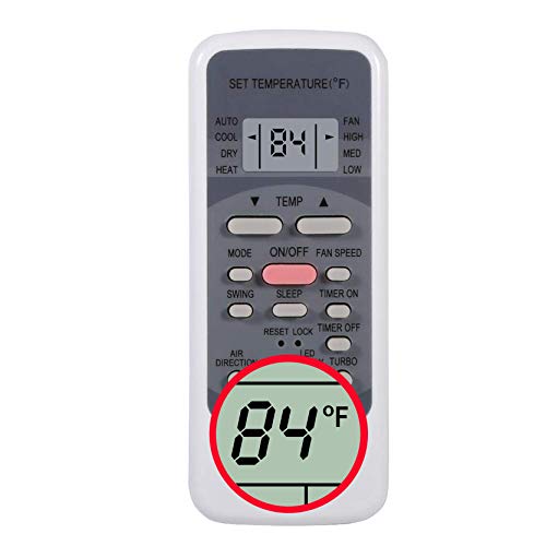 Replacement for Miller Air Conditioner Remote Control Model Number: RG51M5/EU (Display in Fahrenheit)(Only Remote Control)