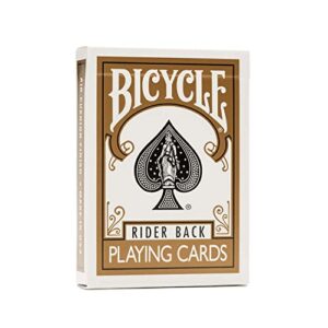 bicycle rider back gold deck