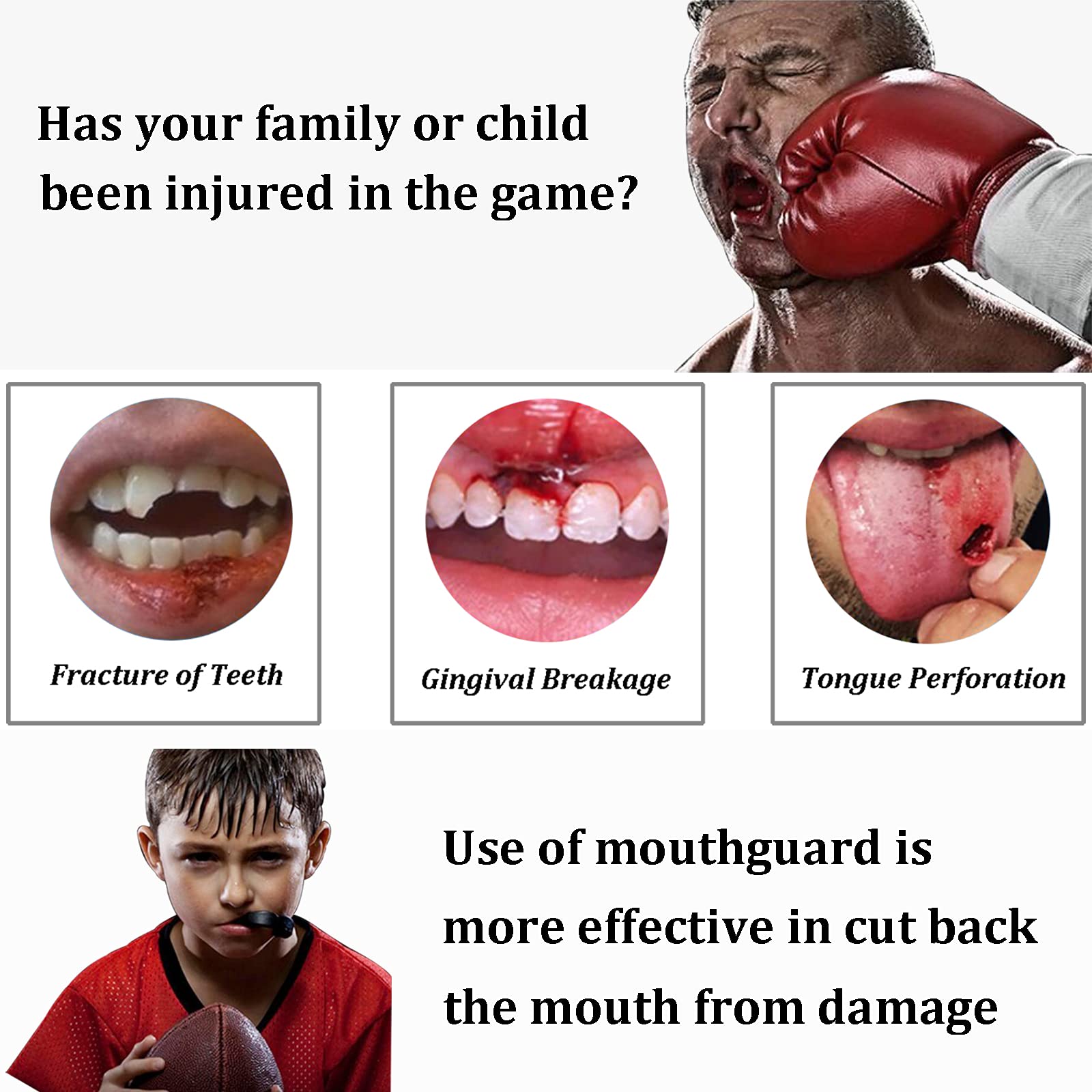 Mengdger Youth Mouth Guard Football MouthGuard Sports Kids Boys Mouthpiece Teeth Braces EVA Double Colored for MMA Boxing Rugby Kickboxing Taekwondo Softball Lacrosse(3 Pack)