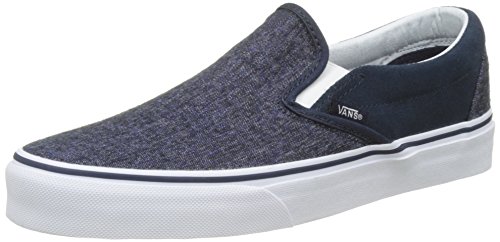 Vans Men's Classic, Check Foxing Cool Blue White, 7.5