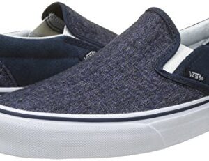 Vans Men's Classic, Check Foxing Cool Blue White, 7.5