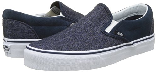 Vans Men's Classic, Check Foxing Cool Blue White, 7.5