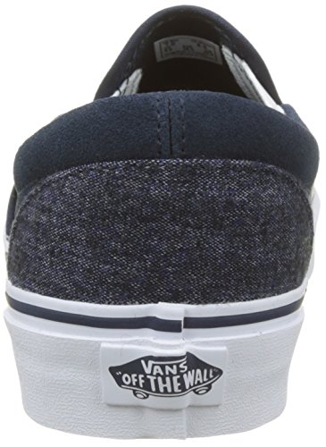 Vans Men's Classic, Check Foxing Cool Blue White, 7.5