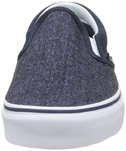 Vans Men's Classic, Check Foxing Cool Blue White, 7.5