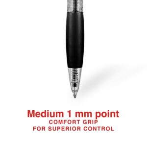 Staples Retractable Ballpoint Pen, Medium Point, 0.7mm, Black Ink, Dozen (50793)