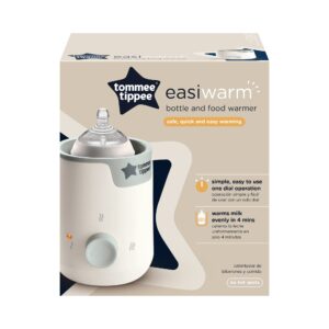 Tommee Tippee Easiwarm Bottle Warmer, Warms Baby Feeds to Body Temperature in Minutes, Automatic Timer, One-Dial Operation, White