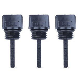 3 pack oil filler dipstick for honda gx160 gx200 gx120 gx140 gx110 engine generator lawnmower 15600-ze1-003, adefol oil filler cap compatible with stens 125-692