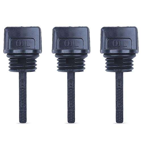 3 Pack Oil Filler Dipstick for Honda GX160 GX200 GX120 GX140 GX110 Engine Generator Lawnmower 15600-ZE1-003, ADEFOL Oil Filler Cap Compatible with Stens 125-692