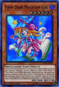 yu-gi-oh! - toon dark magician girl - dupo-en041 - ultra rare - 1st edition - duel power