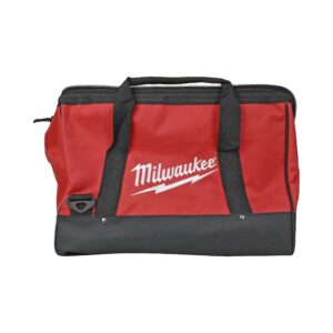 milwaukee 16-inch x 10-inch x 12-inch red contractor tool bag
