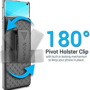 Aduro Cell Phone Holsters for Samsung Galaxy S10 Case Protector Includes Belt-Clip & Built-in Kickstand