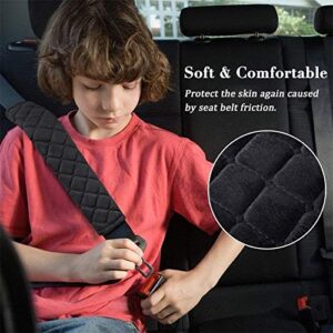 Onwon 5 Pcs Car Seat Belt Pads Universal Seat Belt Protector Soft Comfort Seat Belt Shoulder Strap Covers Harness Pads for Car and Bag Helps Protect Your Neck and Shoulder from The Seat Belt Rubbing