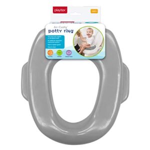 playtex baby playtex air cushioned, gray potty seat, grey