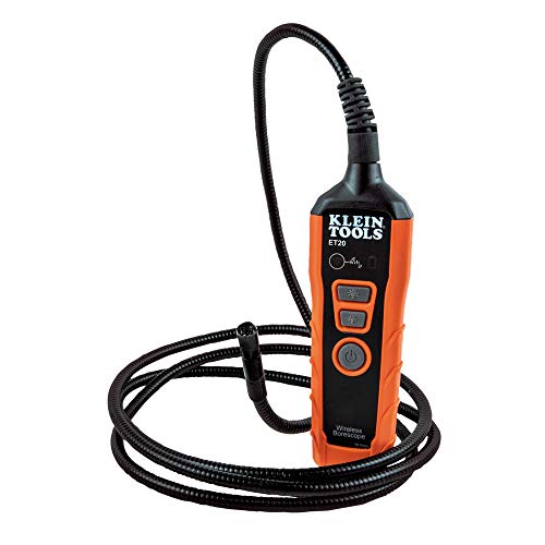 Klein Tools ET20 Wi-Fi Borescope Inspection Camera with Rechargeable Lithium-Ion Battery and On-Board LED Lights