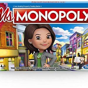 Monopoly Ms.Monopoly Board Game for Ages 8 & Up, Brown (E8424)