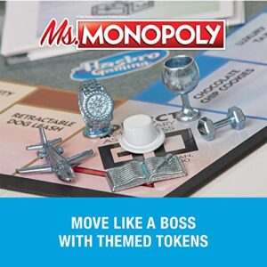 Monopoly Ms.Monopoly Board Game for Ages 8 & Up, Brown (E8424)