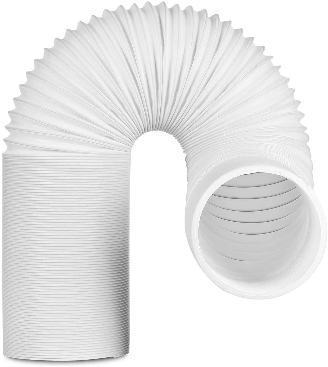 TURBRO Polypropylene Portable Air Conditioner Universal Exhaust Hose - 5 Inch Diameter, 78 Inch Length, Clockwise Thread