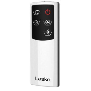 Lasko AC615 Portable Electric Oscillating Stand Up Bladeless Tower Fan with Remote Control for Indoor, Bedroom and Home Office Use, 36.1 inch, Gray/Silver