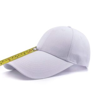 yizhichu1990 men women plain adjustable baseball cap super extra long bill hat strapback (white)