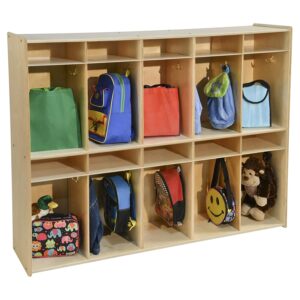 Contender 10 Section Locker Organizer for School Teens, Stationary Cabinet, Classroom Coat Locker Sports Lockers for Kids Bedroom for Classroom Furniture Kindergarten