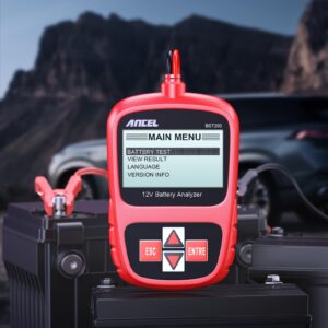 ANCEL BST200 Car Battery Tester 12V 100-1100 CCA Automotive Bad Cell Load Test Tool Digital Analyzer Tester for Car Truck Motorcycle SUV Boat and More