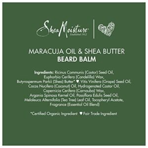 Sheamoisture Beard Balm for a Full Beard Maracuja Oil and Shea Butter to Soften and Shine Beards 4 oz